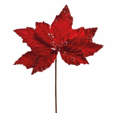 Imagem de Flor De Natal Poinsettia Vermelha 1un 30x20x20cm 1593779