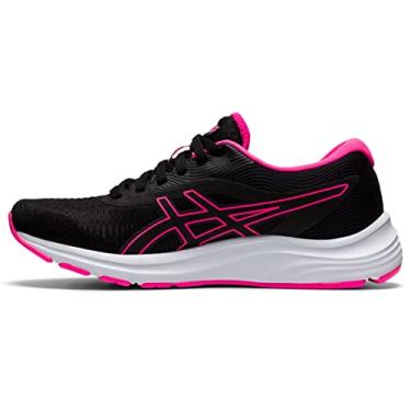 Imagem de ASICS Women's Gel-Pulse 12 Running Shoes, 6M, Black/HOT Pink