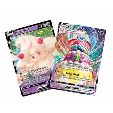 Imagem de Pokemon - Cartas Colecionáveis Alcremie V & Vmax - Caminho do Campeão 023/073 - Lote de Cartas Ultrarraras