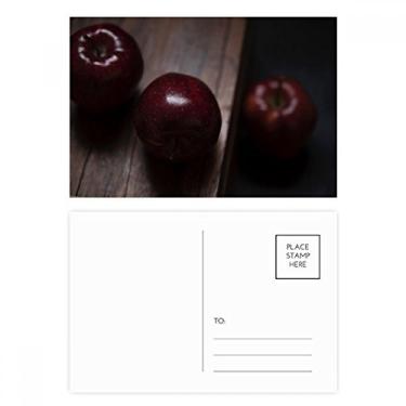 Imagem de Conjunto de cartão postal de aniversário com imagem de frutas cerejas frescas cartão de agradecimento