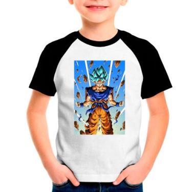 Imagem de Camiseta Dragon Ball Z Goku Branca Infantil09 - Design Camisetas