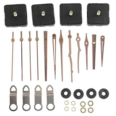 Imagem de Kit de reposição para conserto de relógio com ponteiros de madeira de nogueira e peças de movimento de quartzo para acessórios de relógio faça você mesmo