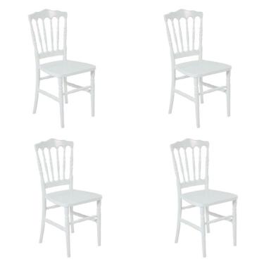 Imagem de Conjunto com 4 Cadeiras Dior Resina Branco