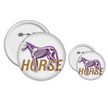 Imagem de Tipo de corpo Cavalo Esqueleto Pinos Emblema Design Kit Artesanato