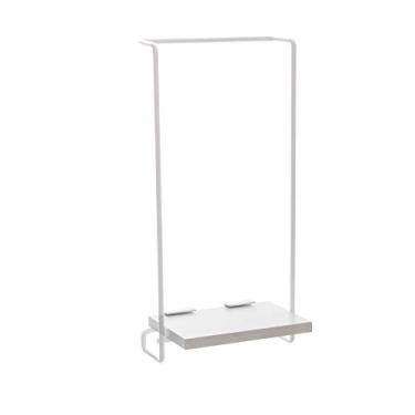 Imagem de Nicho Decorativo em Aramado e MDP Medio, Metaltru, Branco com Branco