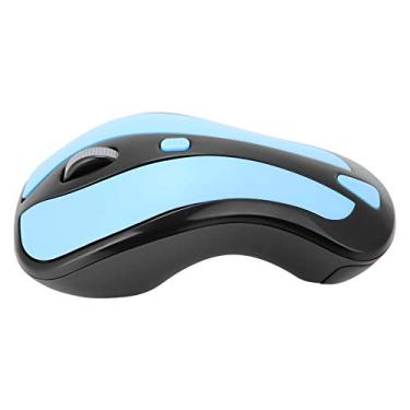Imagem de Mouse óptico durável Air Mouse moderno com aparência em ABS escritório para PC Home Smart TV (azul + preto)