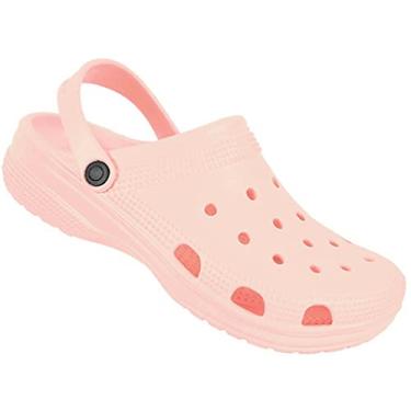 Imagem de Sandália Chinelo Babuche Conforto Ajustável Tipo Croc Baixa (35/36, Blush)