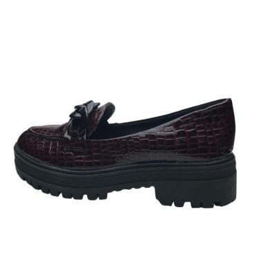 Imagem de Mocassim Tratorado Corrente Cor Marsala