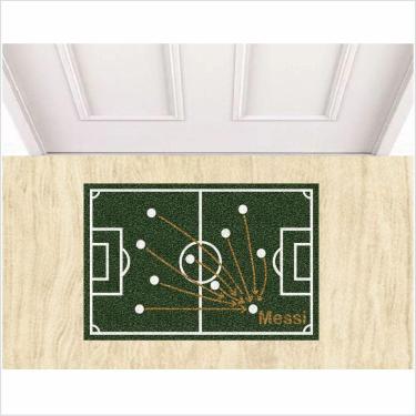 Imagem de Tapete Capacho Messi Em Campo, Medida Porta.