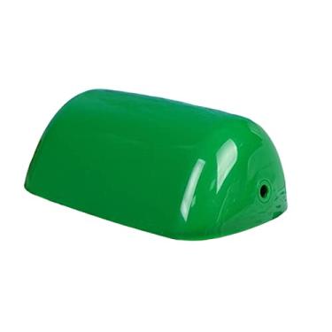 Imagem de Bothyi Abajur de banqueiro clássico para candeeiros de mesa - Substituição de cúpula de ferradura de plástico verde, decoração de arte vintage ornamento de mesa artesanato decoração para janela