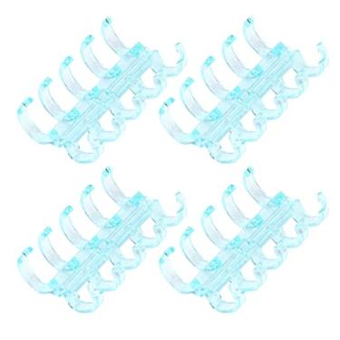 Imagem de Anéis de Ligação Com 5 Furos, Anel de Ligação de Plástico, Espessura de Ligação, 60 Folhas, Suprimentos Perfurados, Pasta Porosa, 11mm, Material, Pentes, Espinhas (Azul