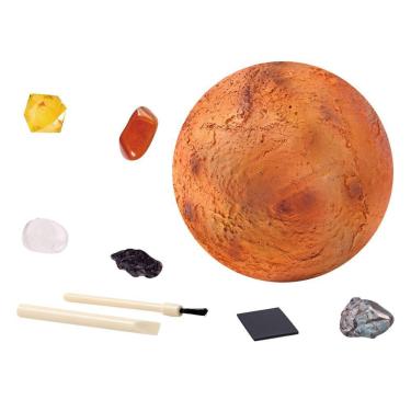 Imagem de Pedra de Escavação Arqueológica Infantil Os Oito Planetas do Sistema Solar Brinquedo de Aventura