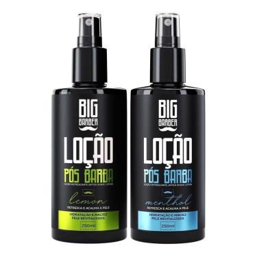 Imagem de Kit Loção Pós Barba 1X Menthol E 1X Lemon 250Ml Big Barber