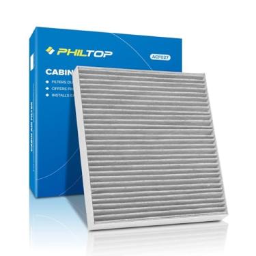 Imagem de PHILTOP Filtro de ar para cabine, substituição para CF11966, Impala, Malibu, Cruze, Colorado, Camaro, Traverse, Equinox, Acadia, Canyon, Terrain, Enclave, Envision, Filtro de cabine com carvão ativado, pacote com 1