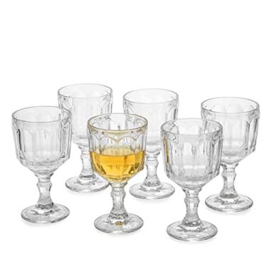 Imagem de G Taça de poliedro para bebidas 255 g conjunto de 6 copos duráveis para refrigerante, suco de leite, coca, cerveja, chá, álcool, água, gelo, uso diário