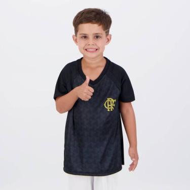 Imagem de Camisa Flamengo Phase Infantil Preta - Braziline