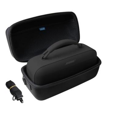 Imagem de Anleo Capa rígida de viagem para o novo alto-falante portátil Bose SoundLink Max. Apenas capa (preto)