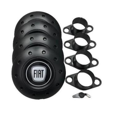 Imagem de Calotas Miollo Fiat Siena Aro 13 1997/2016 Amarok Preto