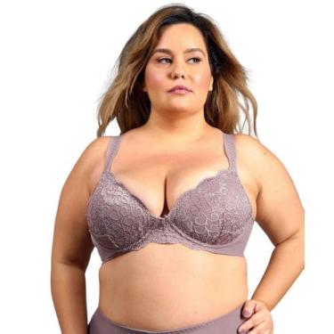 Imagem de Sutiã Sustentação Duloren 111746 Cetinete, Berinjela, 50