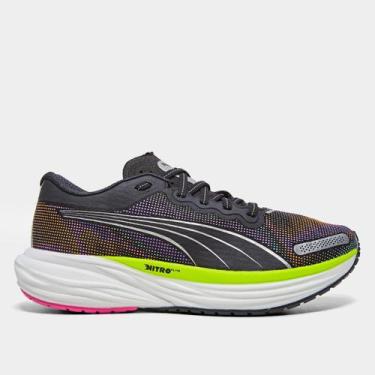 Imagem de Tênis Puma Deviate Nitro 2 Psychedelic Rush Feminino, Preto, 36