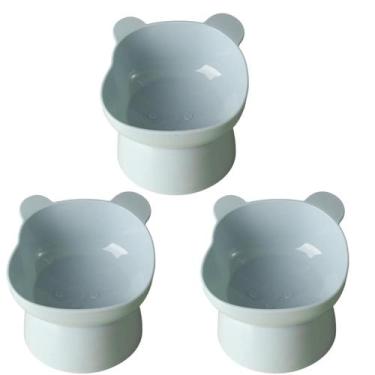 Imagem de Kit 3 Comedouro elevado para Gatos Cachorros Cães Pets Comedouro Ergon