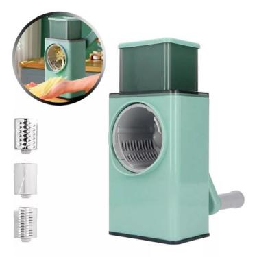 Imagem de Processador de Alimentos Manual Fatiador Moedor Ralador 3 Em 1 Manivel