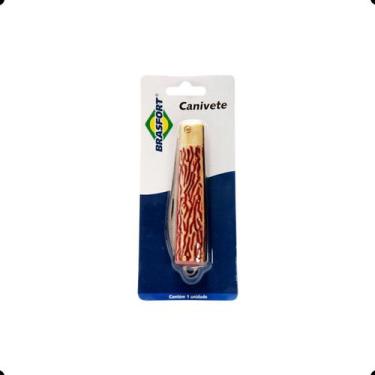 Imagem de Canivete Inox Lamina Larga 80x26mm Brasfort Cod:1324