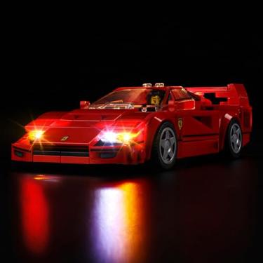 Imagem de Kyglaring LED Lighting Kit for Leg0 Speed Champions Ferrari F40 Supercar Model Set, Compatible with Leg0 76934 (Leg0 Sets Not Included)