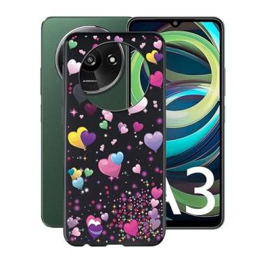 Imagem de HGJTFANY Capa para Xiaomi Redmi A3, capa amortecedora de TPU à prova de choque, capa de proteção contra quedas de 360° capa de silicone macia ultrafina para Xiaomi Redmi A3 (6,7 polegadas) - balão