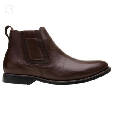 Imagem de Botina Masculina Laceli em Couro Legítimo Anatômica - Laceli Calçados 