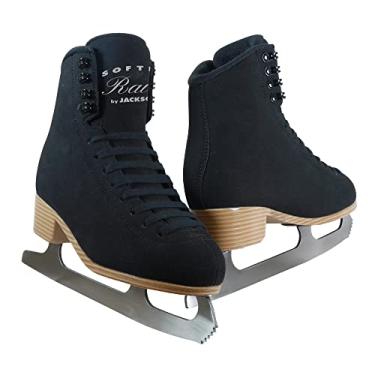 Imagem de Patins femininos Jackson Softec Rave Black Ice Figure – Tamanho feminino 38