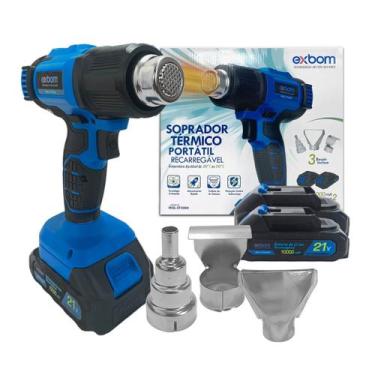 Imagem de Soprador Termico a Bateria Ajustavel 21v Temperatura de 300 a 550 grau