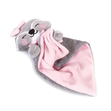 Imagem de Naninha Paninho Bebê Dormir em Plush Guaxinin - Dolce Affetto, rosa