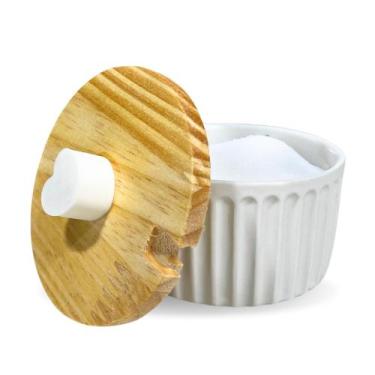 Imagem de Açucareiro Porcelana Com Tampa Porta Açúcar Louça Colorido - Mundo da 