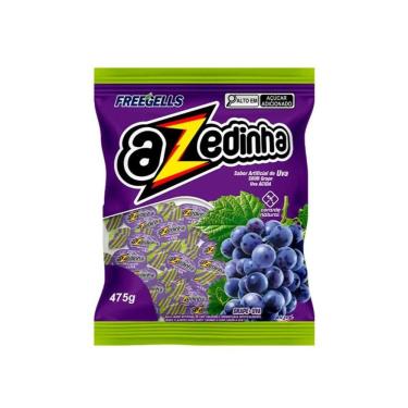 Imagem de Bala Freegells Azedinha Uva Riclan 475g