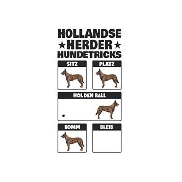 Imagem de Hollandse Herder Notizbuch: Hollandse Herder Tricks Holländischer Schäferhund / 6x9 Zoll / 120 karierte Seiten Seiten