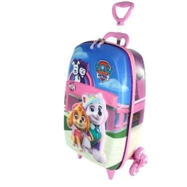 Imagem de Mochila Infantil 3D Paw Patrol Skye Win Rosa com Rodinha Tripla
