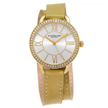 Imagem de Relógio Feminino Stuhrling Deauville Sport 587 Quartzo 37mm, Dourado