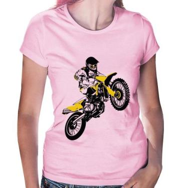 Imagem de Baby Look Motocross Jump - Foca na Moda, Rosa bebê, G