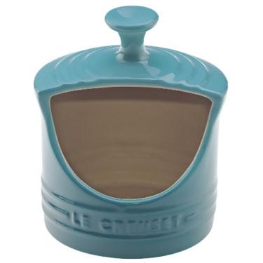 Imagem de Porta Sal, Azul Caribe, Cerâmica, Le Creuset