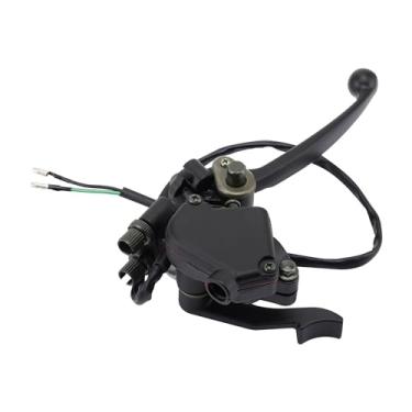Imagem de GOOFIT Acelerador de polegar do guidão de 22 mm com substituição de conjunto de alavanca de freio duplo para quadriciclo 50cc 90cc 150cc 250cc ATV Quad Roketa Taotao Go Kart