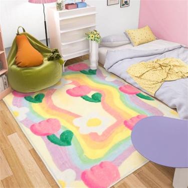 Imagem de HJZSZX Tapete confortável macio lavável quarto tapetes interessante meninas decoração quarto tapete sala de estar sofá lateral tapetes, YY009, S, 300x400CM