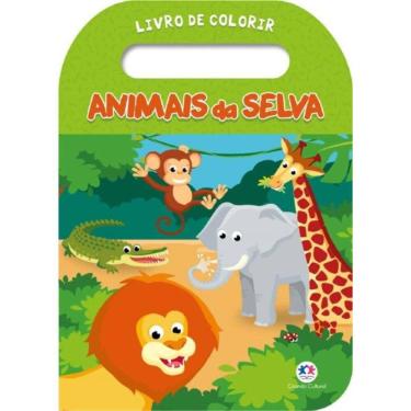Imagem de Animais Da Selva - Livro De Colorir Com Alca