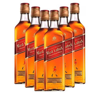 Imagem de Kit com 6 Johnnie Walker Red Label Blended Scotch Whisky 750ml