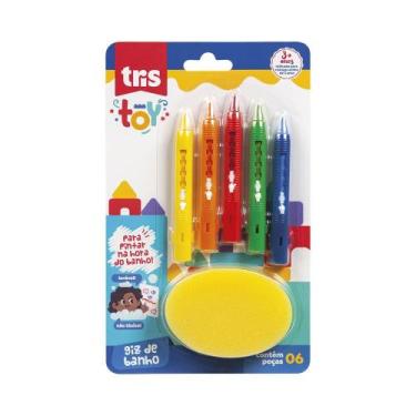 Imagem de Giz de Banho 6 Cores - Tris Toy