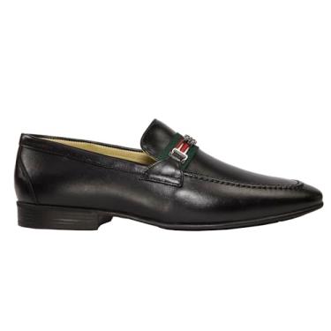 Imagem de Mocassim Masculino Social em Couro Preto - Cód: 84856 (Preto, BR, Adulto, Numérico, 44)