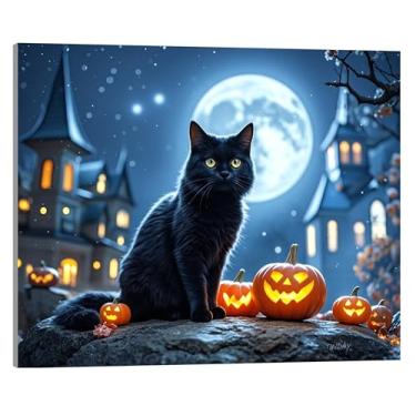 Imagem de TINDAY Kit de pintura a óleo DIY por números para adultos, pintura por número, para iniciantes, pintura em tela por números, pintura acrílica, artesanato para decoração de casa, 40,6 x 50,8 cm (CAT-1)