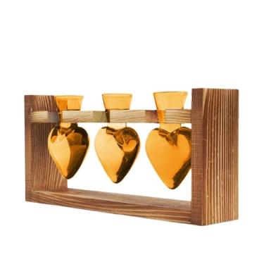 Imagem de Bothyi Decoração de casa de vaso de flor hidropônica Decoração de casa simples Flores propagando vaso de vidro de jarra para sala de estar cozinha, Marrom