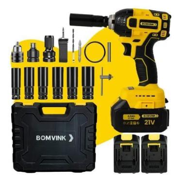 Imagem de Chave De Impacto Com 02 Baterias 21V Íon-Lítio Profissional - IT-BLUE