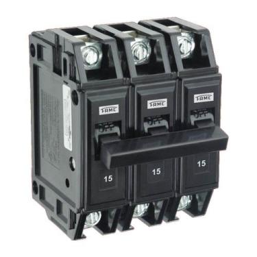 Imagem de Disjuntor NEMA Tripolar FN 3P de 15 Ampères - 5173 - FAME
